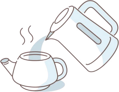 hot water